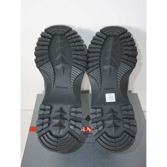 Prada Men's Brixxen Leather and Neoprene Black Chelsea Boots size 11 (10 UK) - Picture 5 of 6